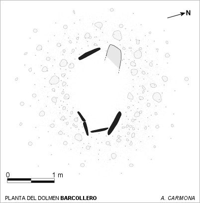 Planta del dolmen Barcollero