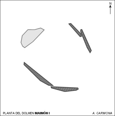 Planta del dolmen Maimón I