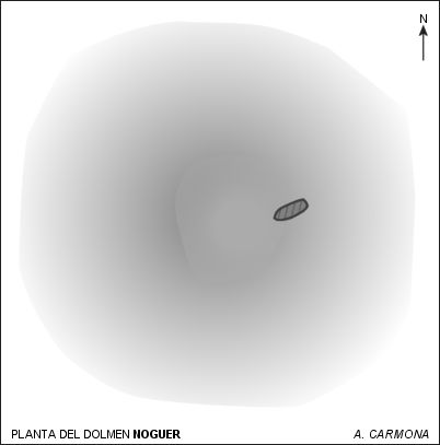 Planta del dolmen Noguer