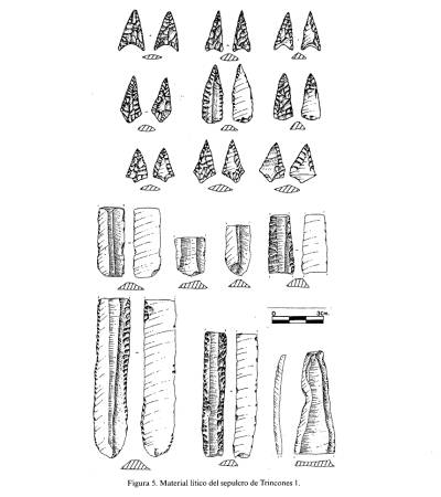 Ajuar del dolmen Trincones I