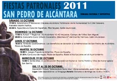 Cartel de la programación realizada por el Ayuntamiento.